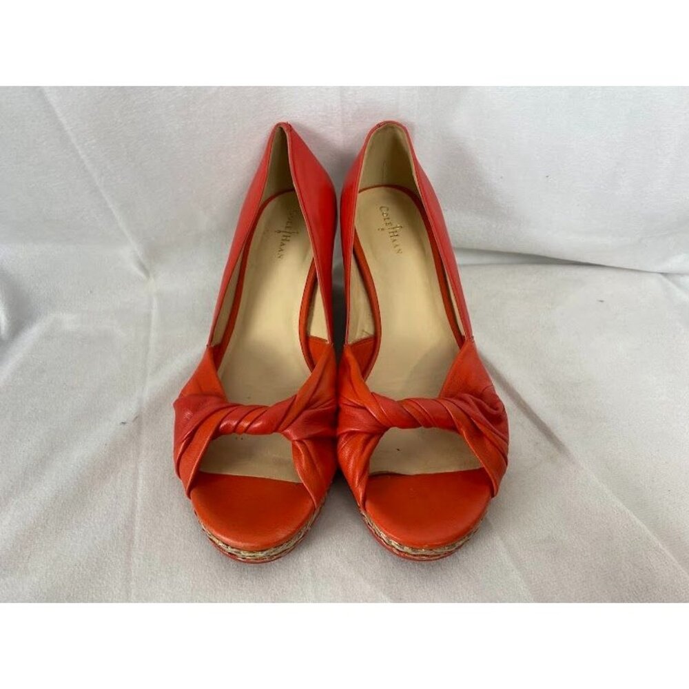 Cole‎ Haan Ava Wedge Espadrille  Open Toe Sandals Women's Size 9B